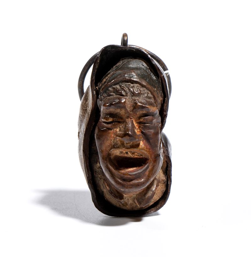 Figura di appestato, talismano in legno (Europa, XIX secolo)