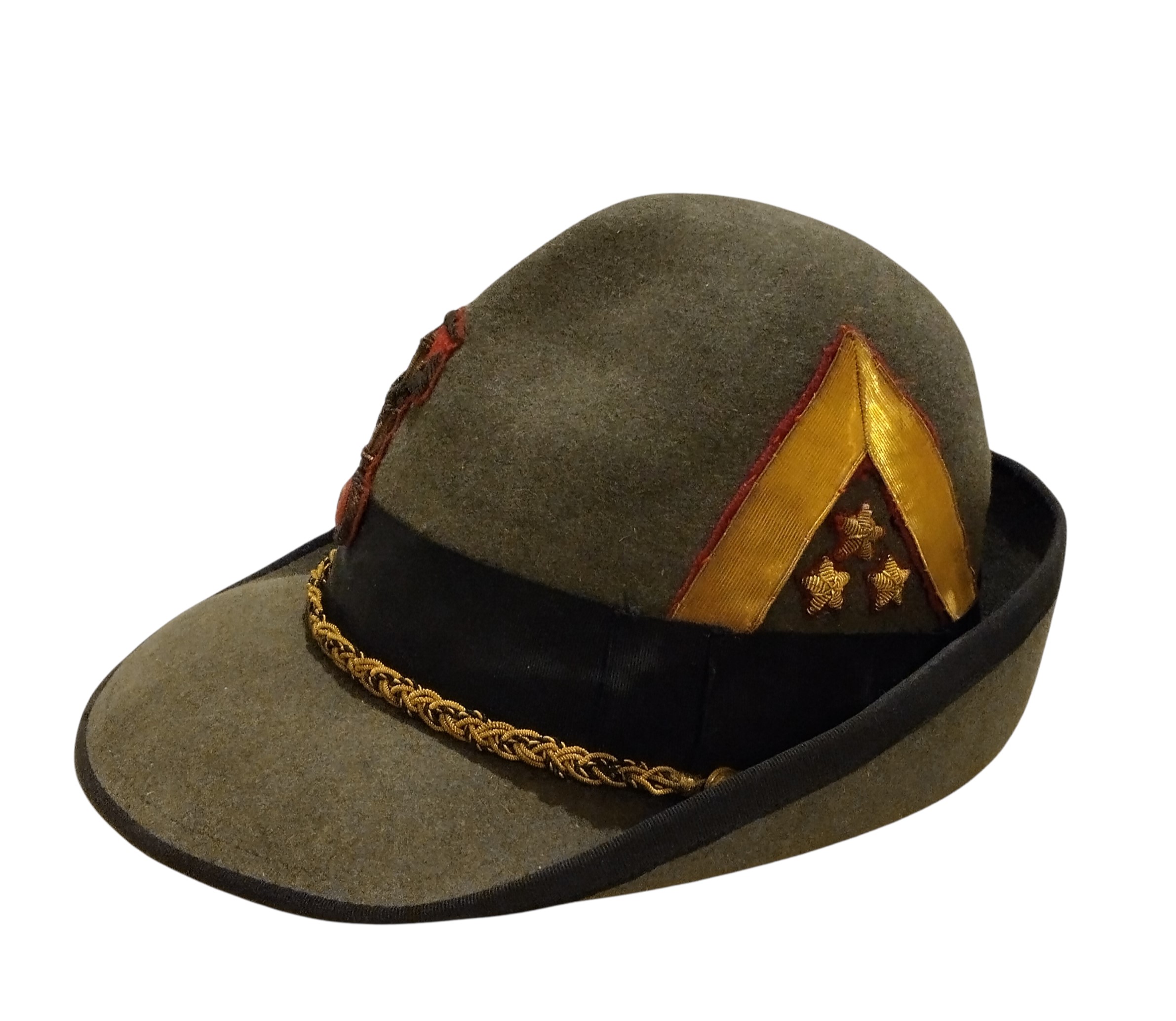 Cappello all'alpina da Console Comandante della Milizia Confinaria