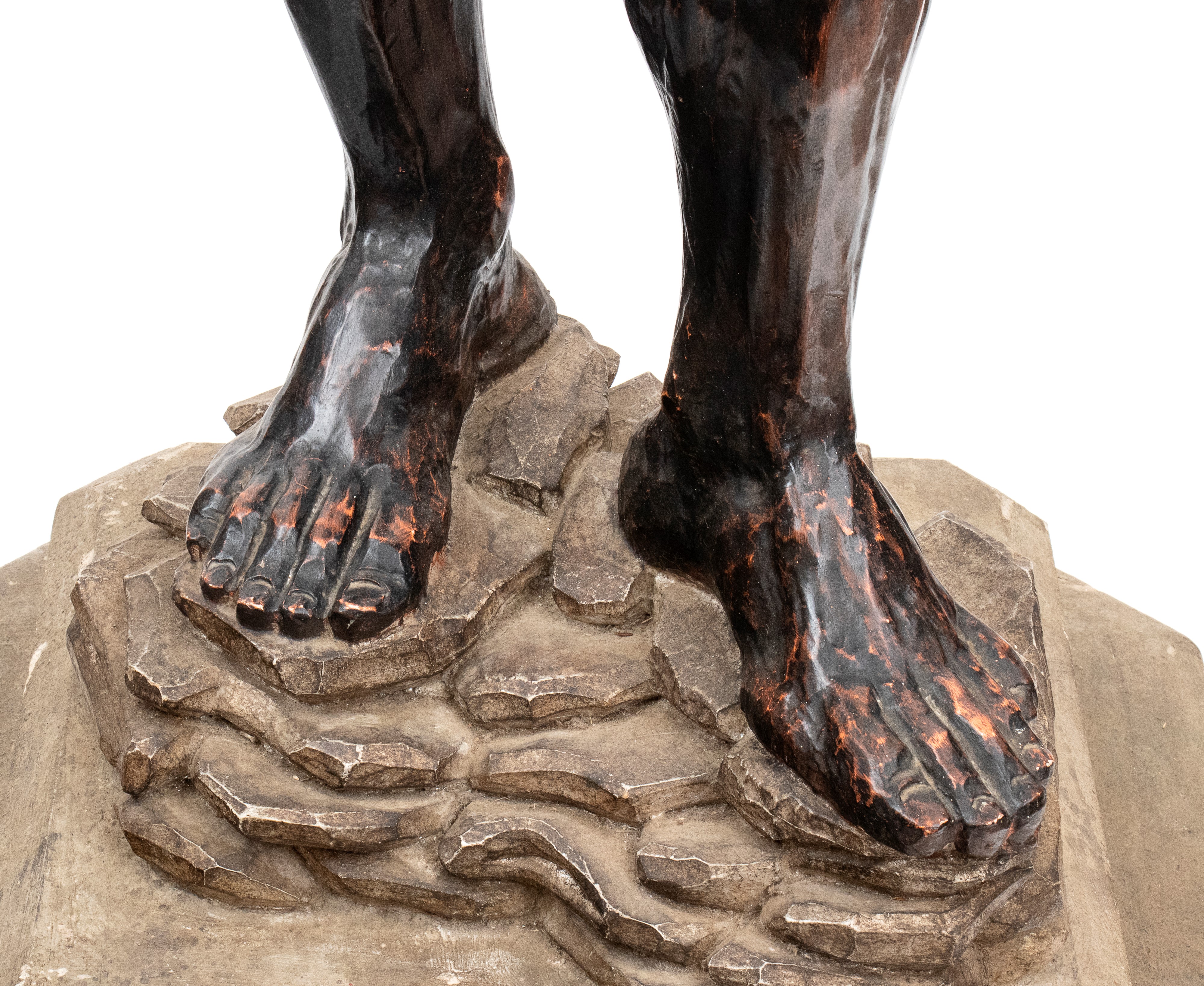 Torciere in legno a figura di moro in legno