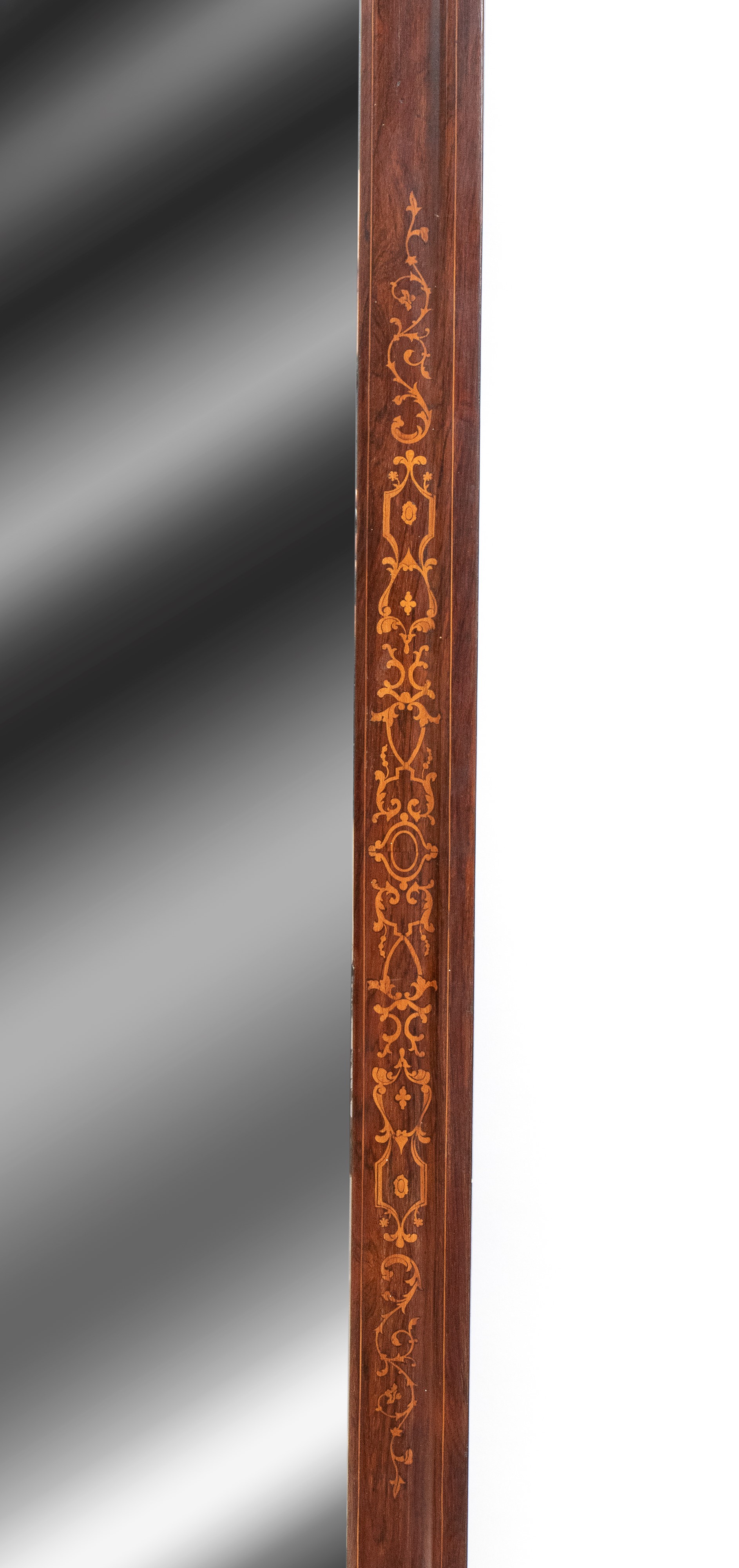 Specchiera in legno intarsiata, Carlo X, Francia, XIX secolo