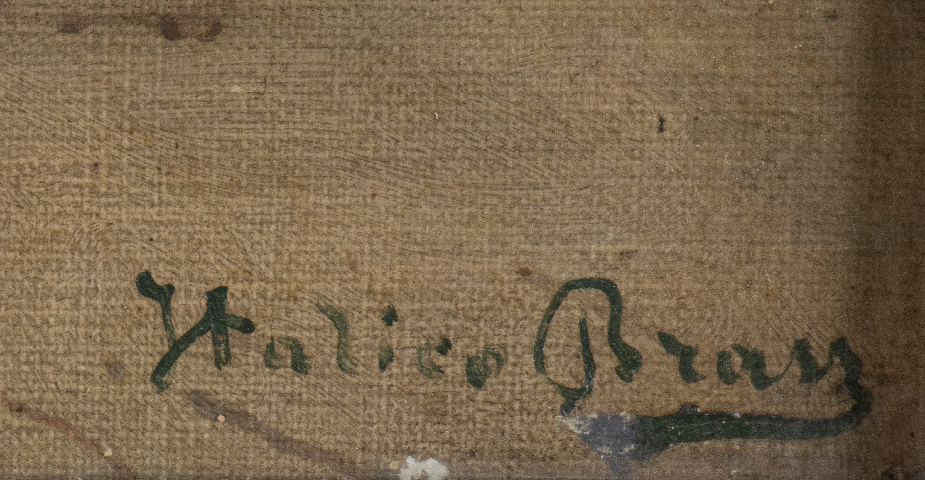 Italico Brass - Campiello San Rocco a Venezia, olio su tela