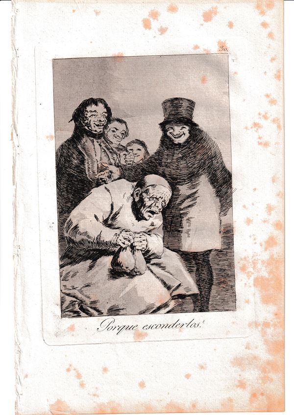 Francisco Goya : ¿Por qué esconderlos?  - Auction OLD MASTER & MODERN PRINTS AND DRAWINGS - Bertolami Fine Art - Casa d'Aste