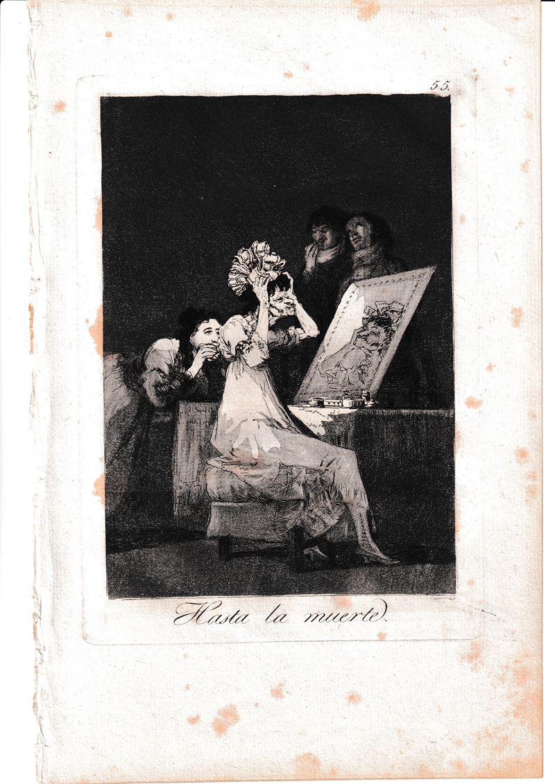 Francisco Goya - Hasta la muerte (Acquaforte e acquatinta, 1799)