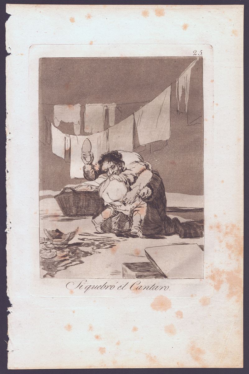 Francisco Goya - Si quebró el cántaro, acquaforte e acquatinta