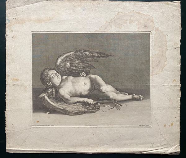 Cupido dormiente, da Caravaggio