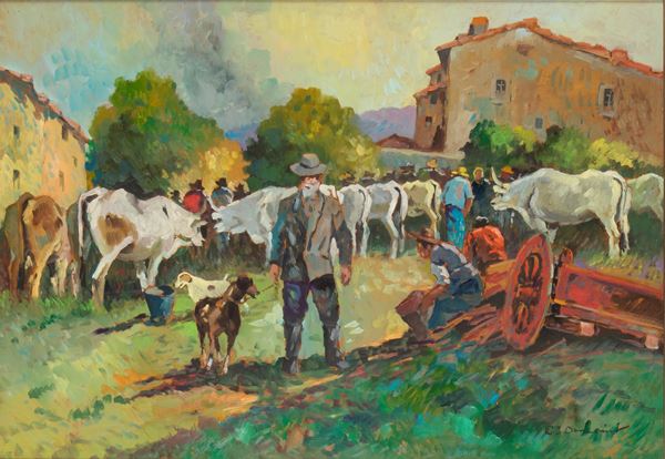 CARLO DOMENICI - Countryside scene