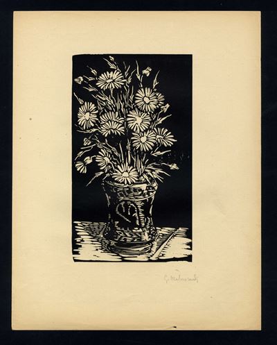 Giannetto Malmerendi, Vaso con fiori; Achille Ferraro, Carciato (Trento); Mario Vellani Marchi, L...