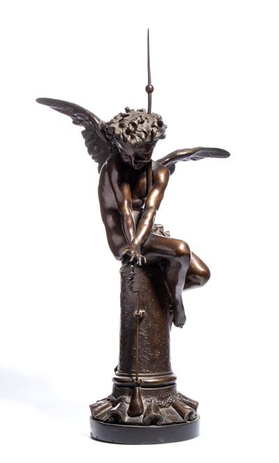Il genio di Franklin, bronzo, 1873