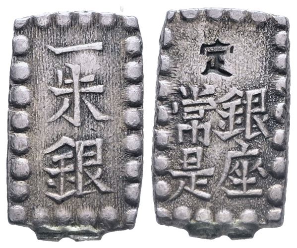 GIAPPONE. Kaei (1853-1865). Shu Gin. Ag. KM C12. 1,85gr. SPL 