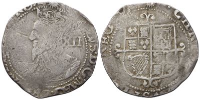 Inghilterra. Carlo i (1625-1649). Shilling (1639-1643). Ag. Km 110. 5,50gr. Mb