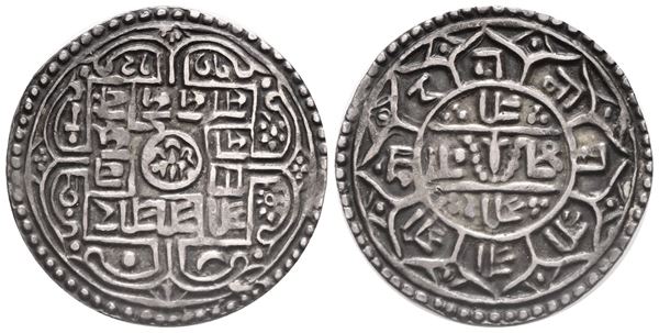 NEPAL. Mohar (1881-1911). Ag. 5,59gr. KM 651. BB
