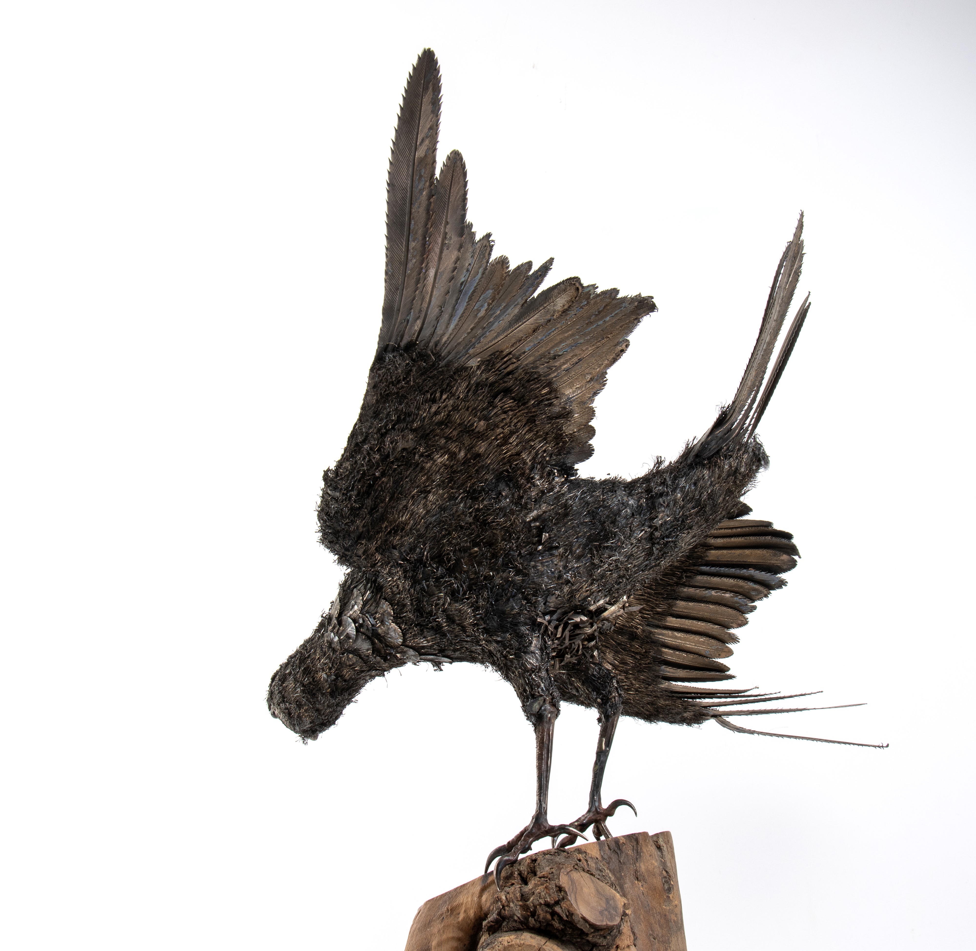 Falco, scultura in argento (XX secolo)