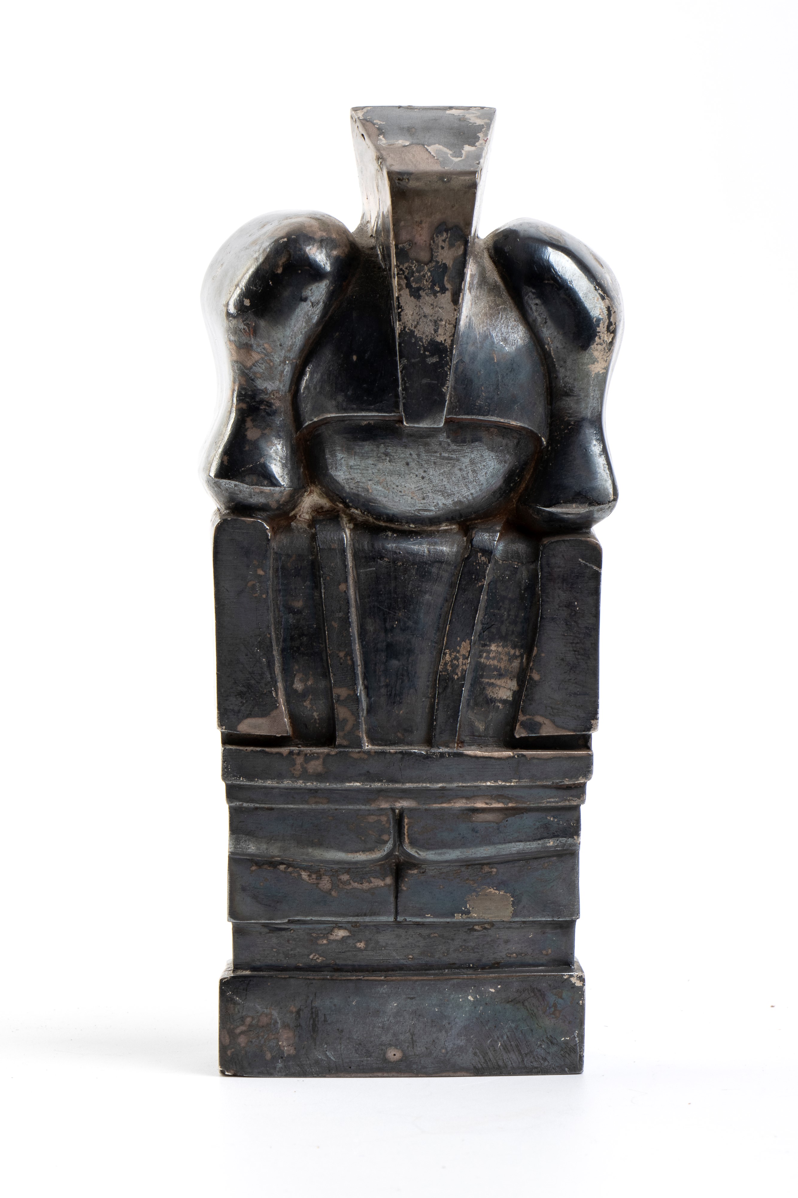 Lineo, Scultura in argento 925/1000, fusa e cesellata, ispirazione iconografia precolombiana