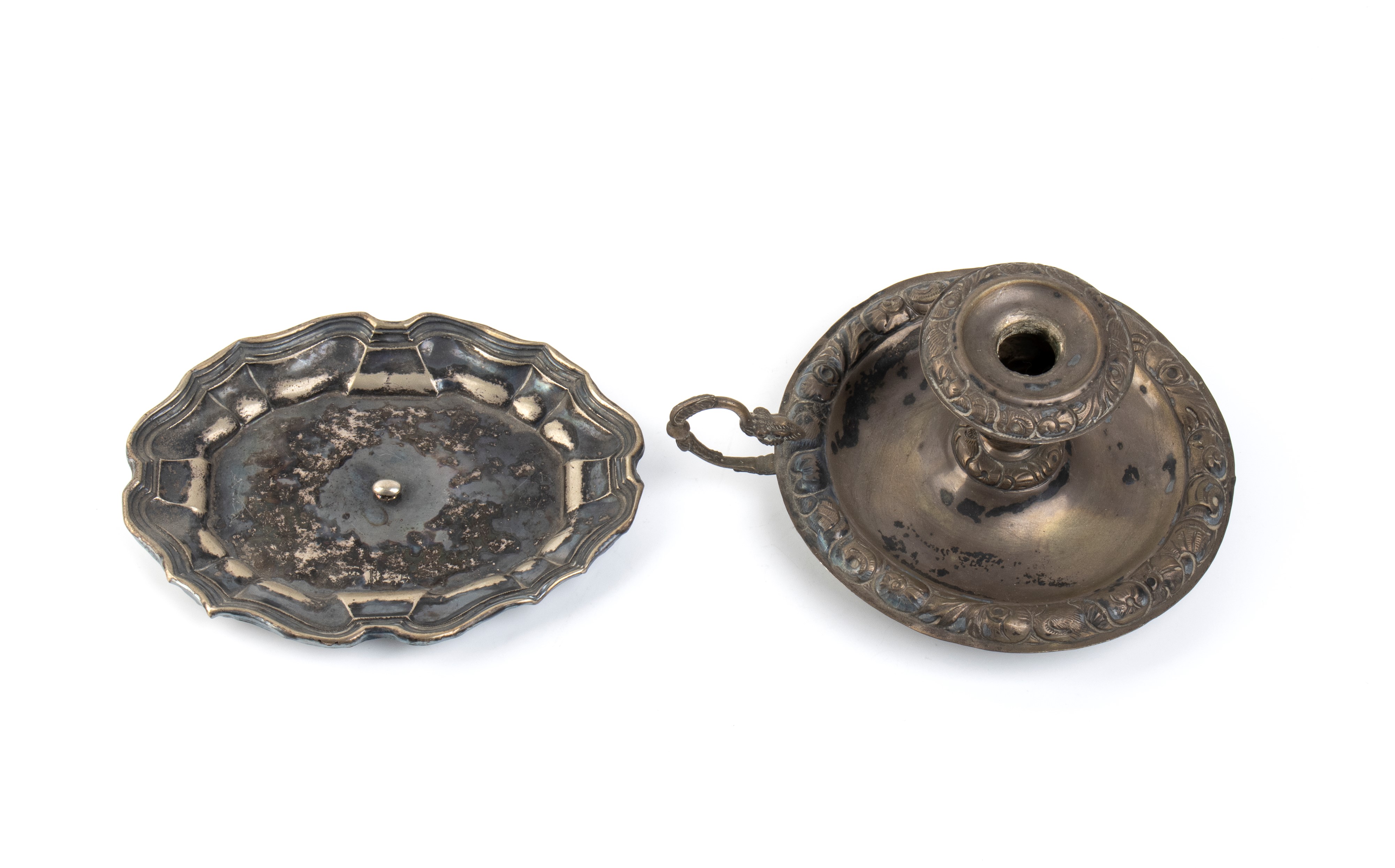 Vassoietto e bugia in argento