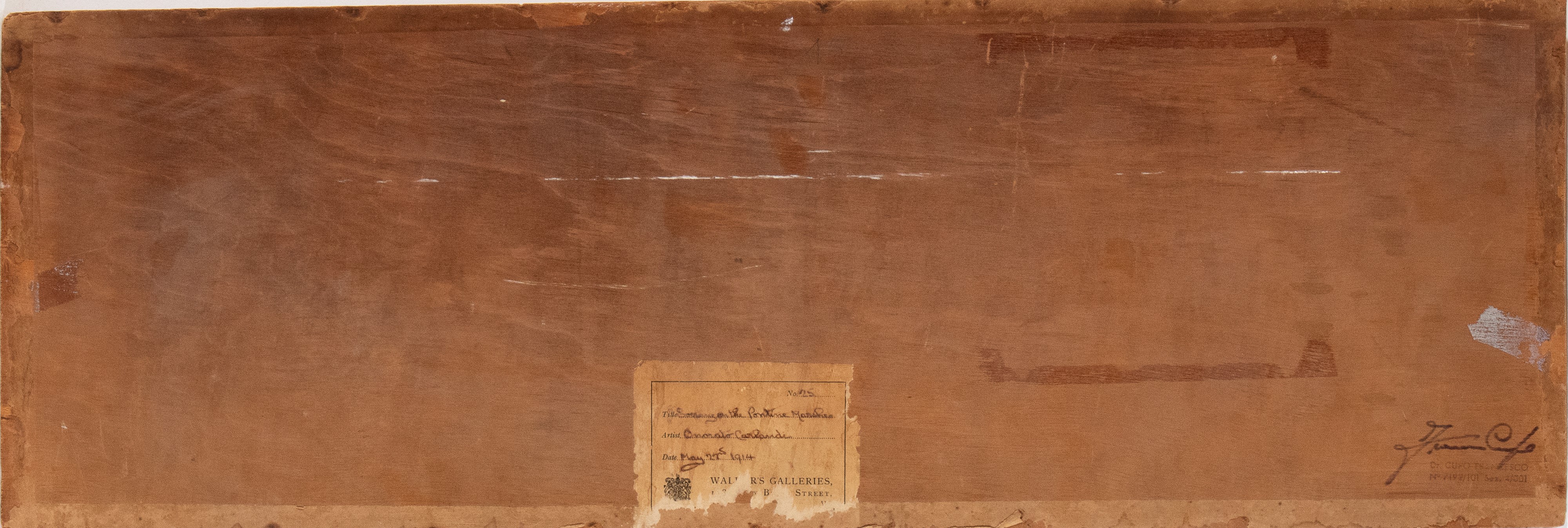 Onorato Carlandi - Pomeriggio nelle paludi pontine, acquarello su carta
