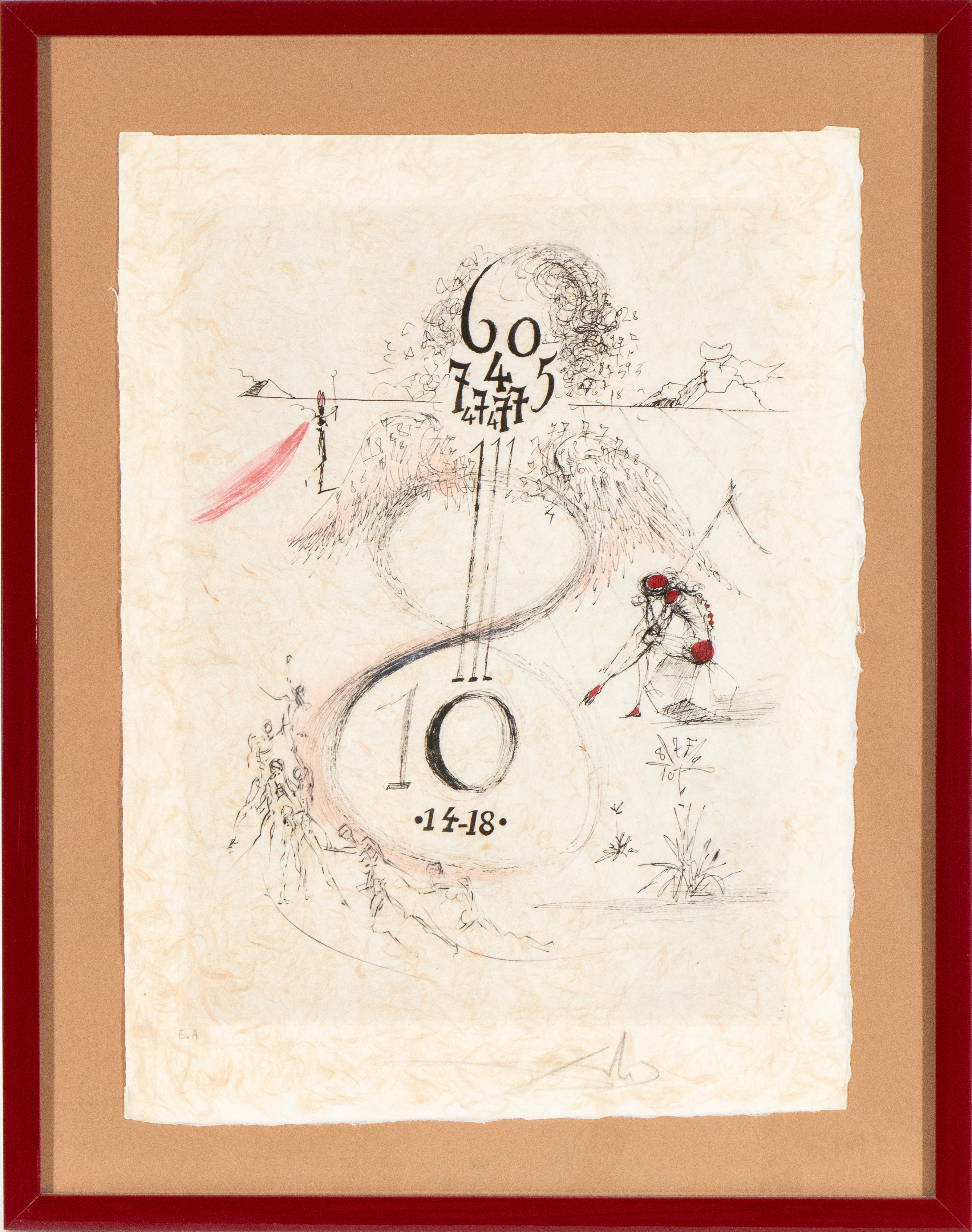 Salvador Dalí - The 1914-1918 War, puntasecca