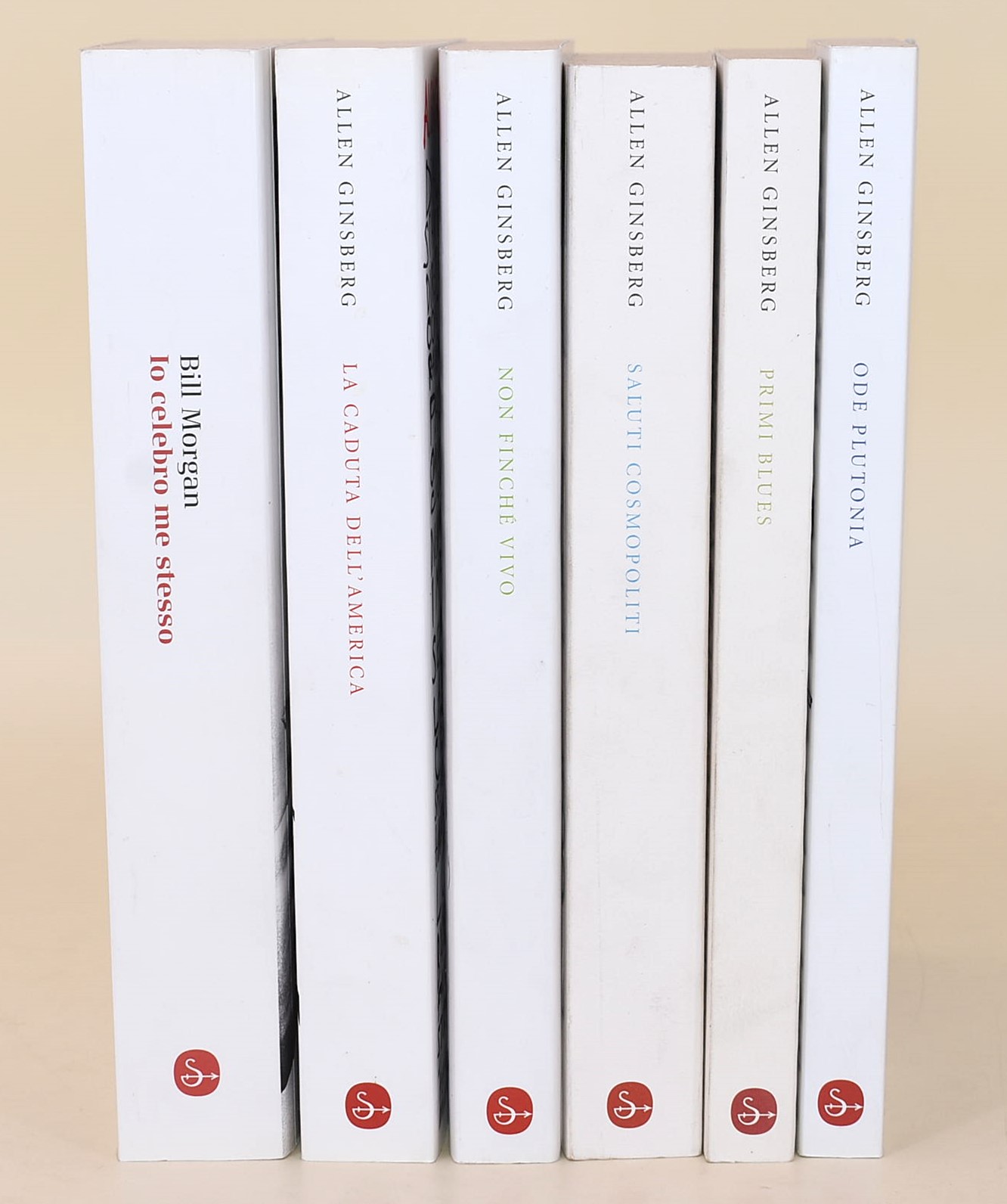 6 volumi di Allen Ginsberg dalla casa editrice Il Saggiatore