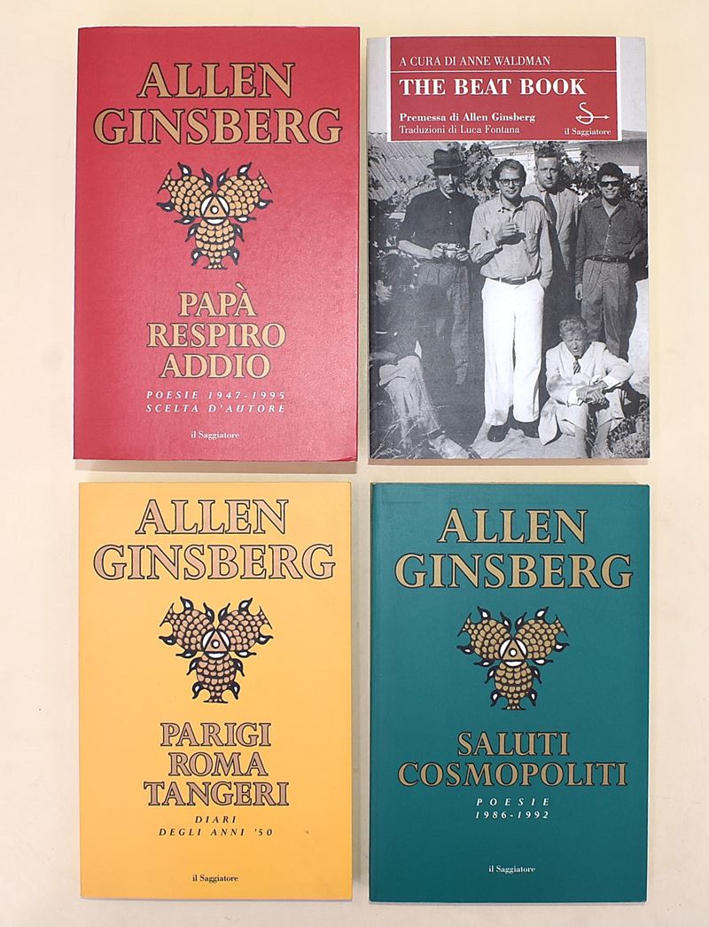 4 volumi di Allen Ginsberg dalla casa editrice Il Saggiatore