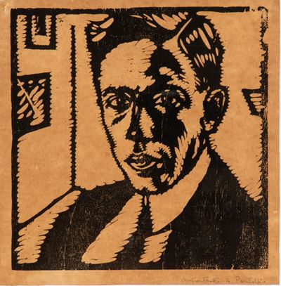 Autoritratto, xilografia