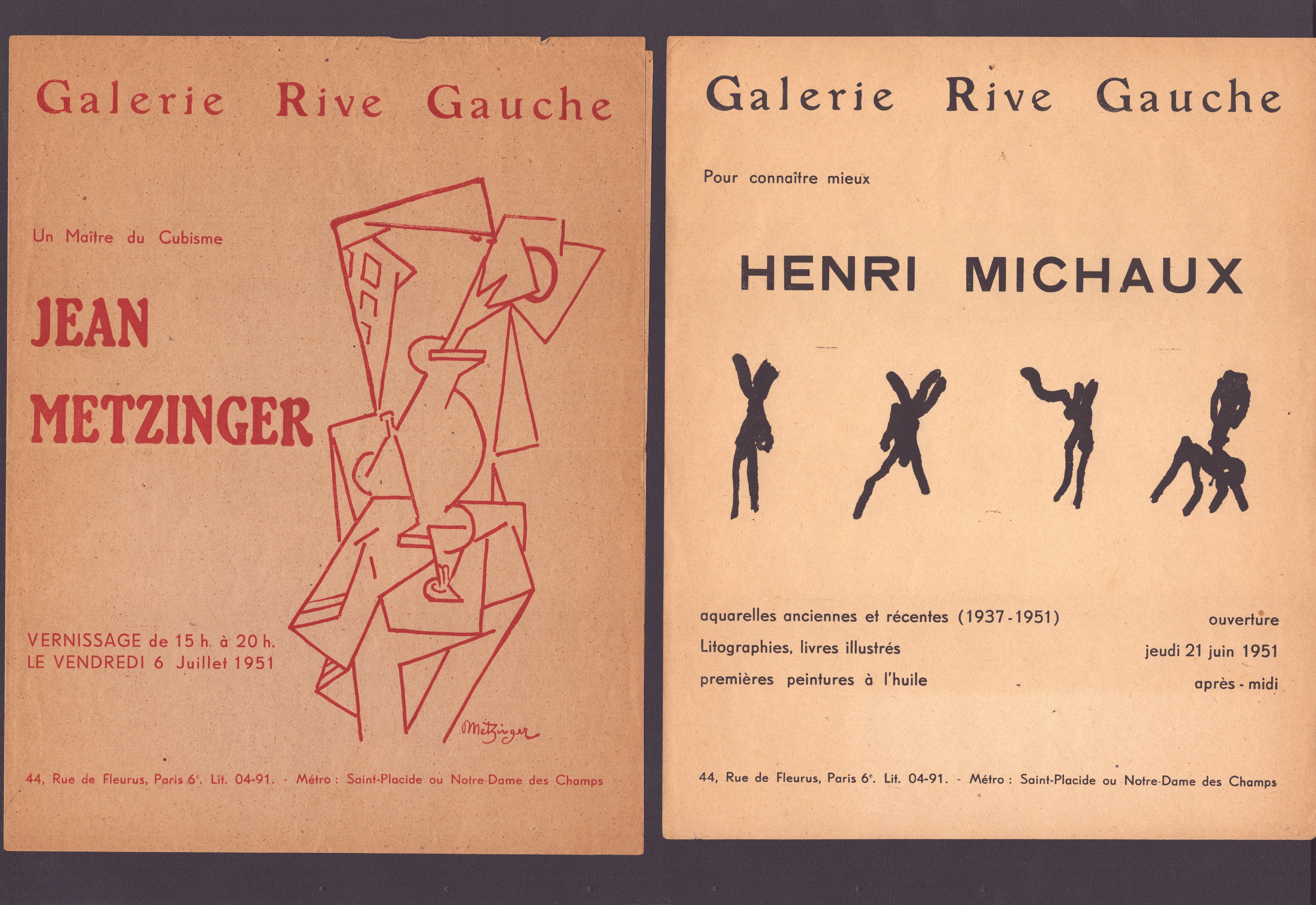 Inviti ai Vernissage del 1951, Litografie