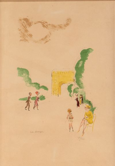 Arc de Triomphe, litografia a colori (tiratura 75/200), 1949