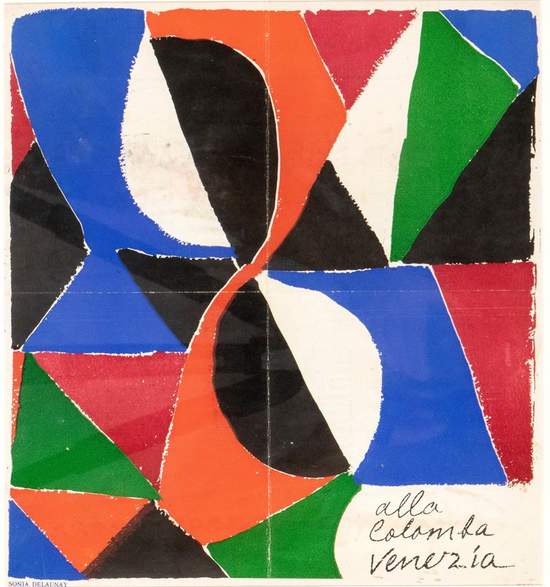 Sonia Delaunay - Menu Ristorante alla Colomba Venezia