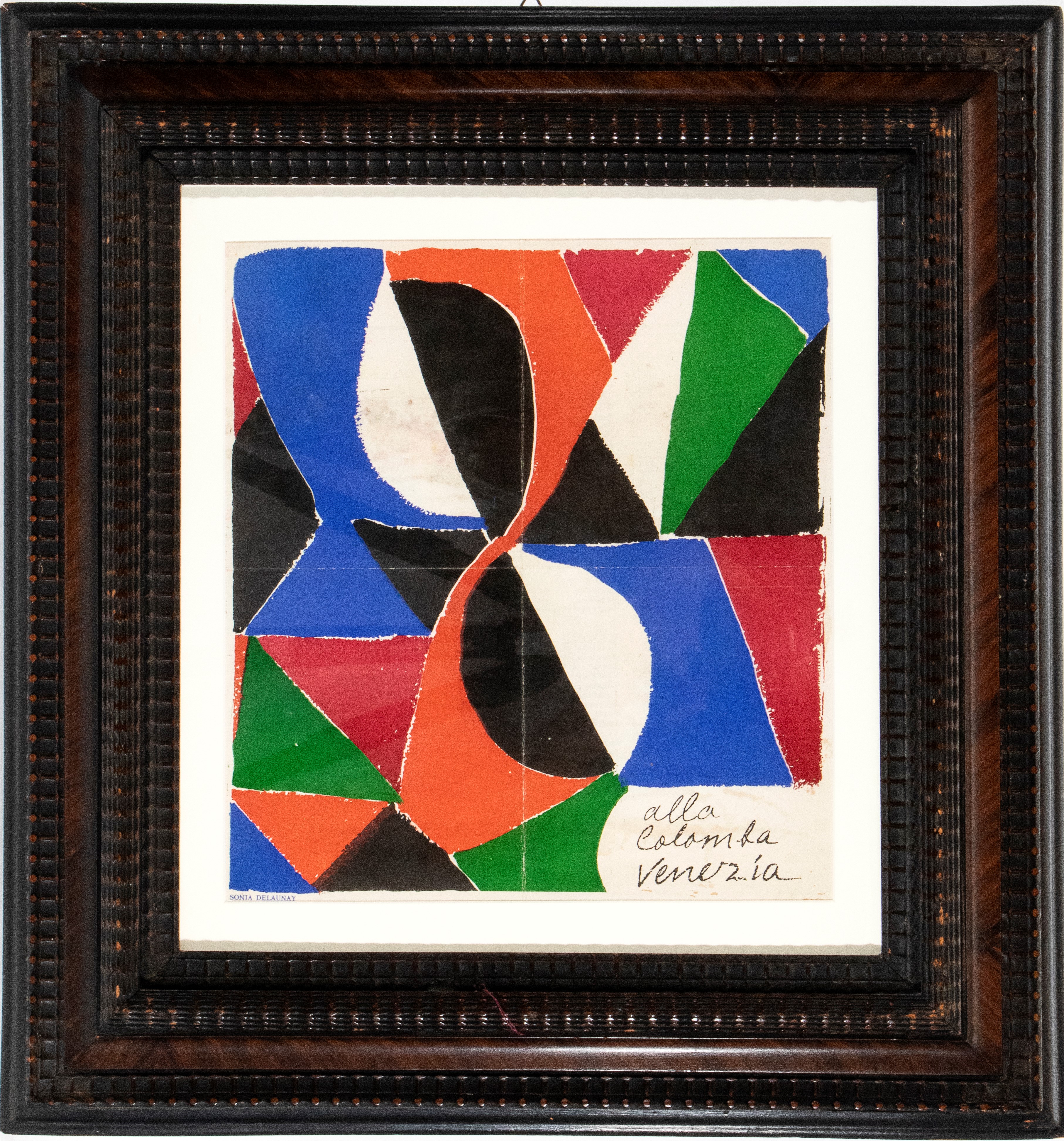 Sonia Delaunay - Menu Ristorante alla Colomba Venezia