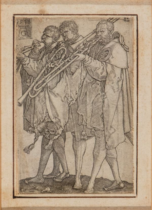 Tre musicisti che suonano il trombone