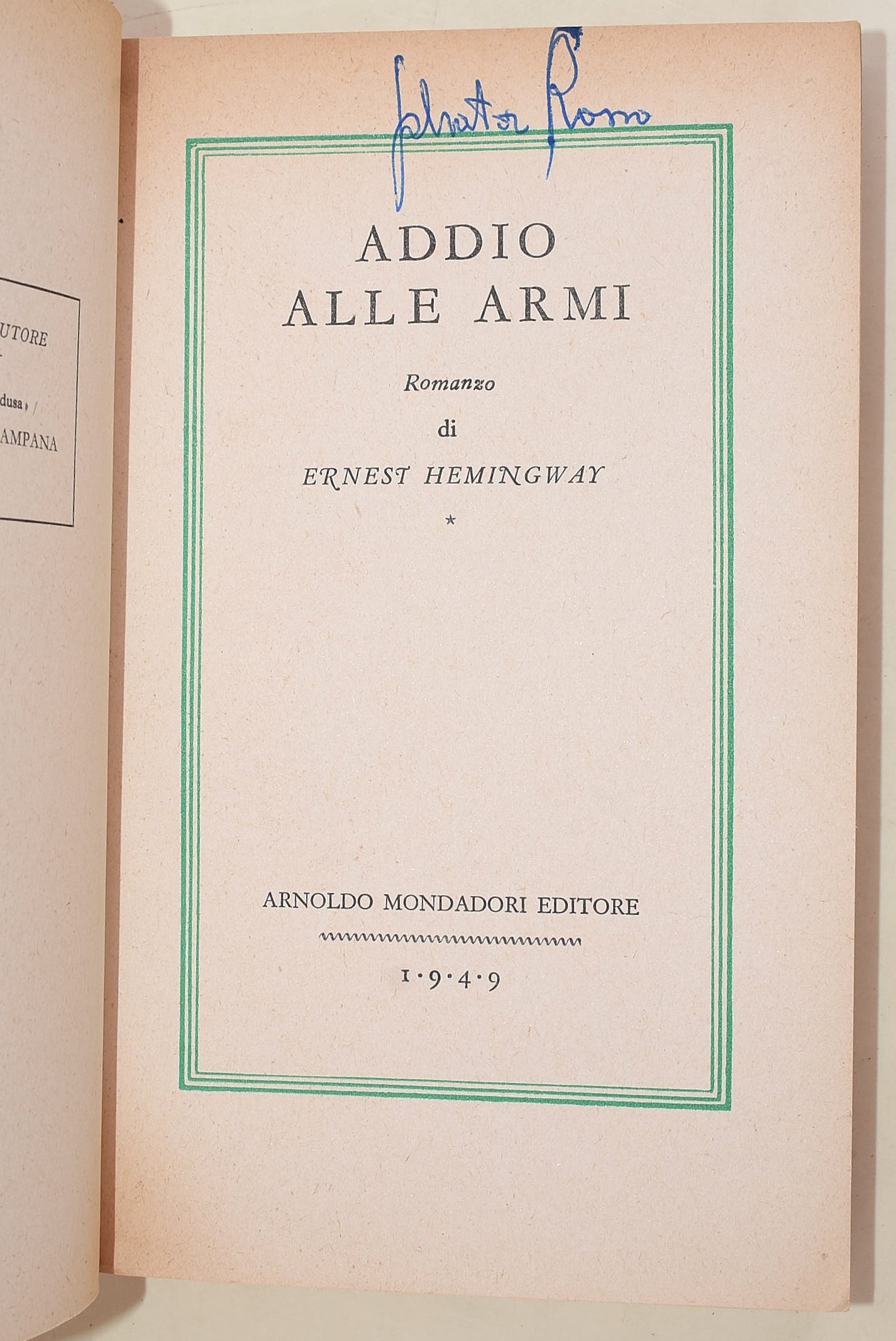 6 volumi di Pivano e Hemingway