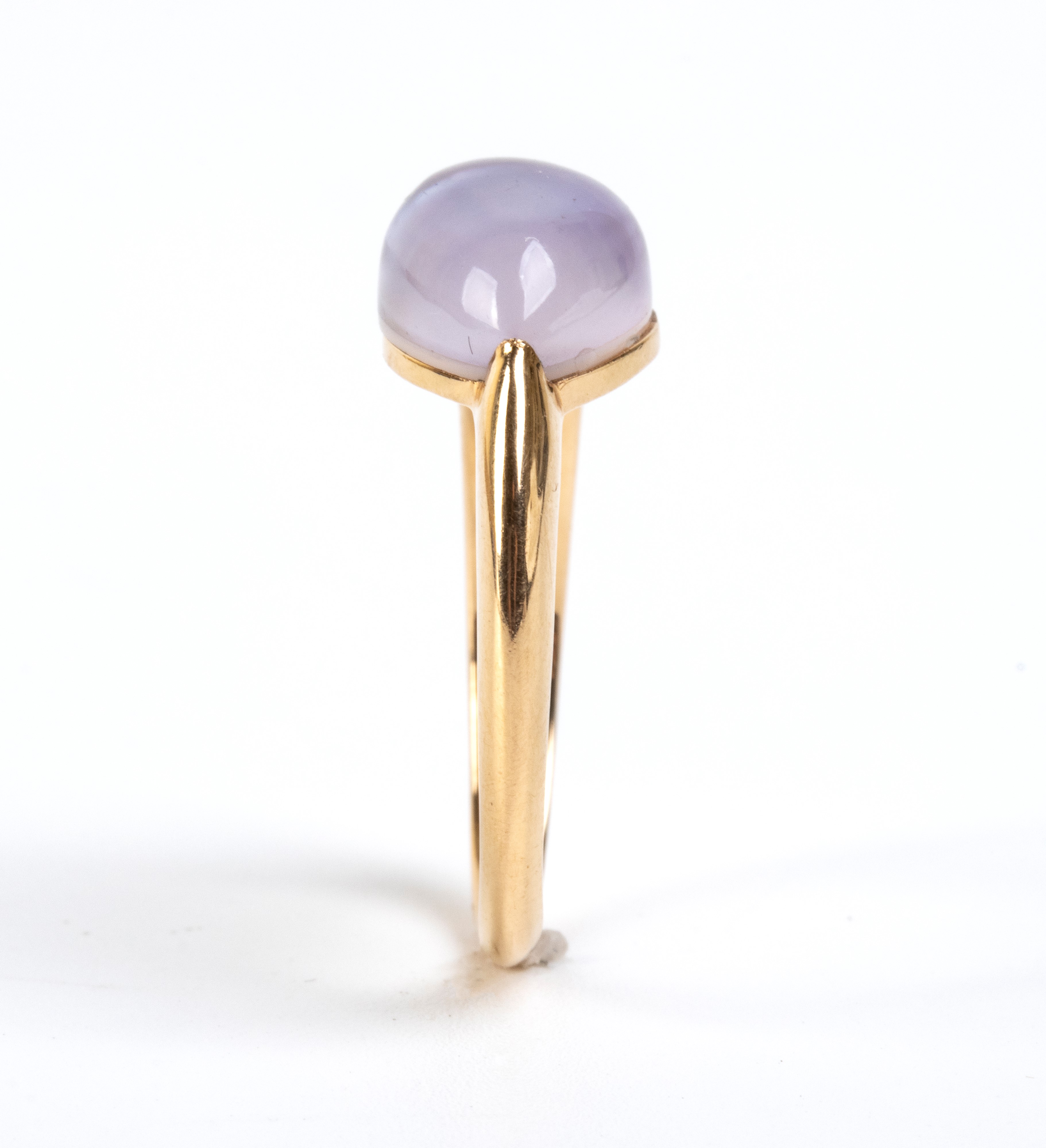 Mattioli - Anello in oro giallo 18k con calcedonio cabochon