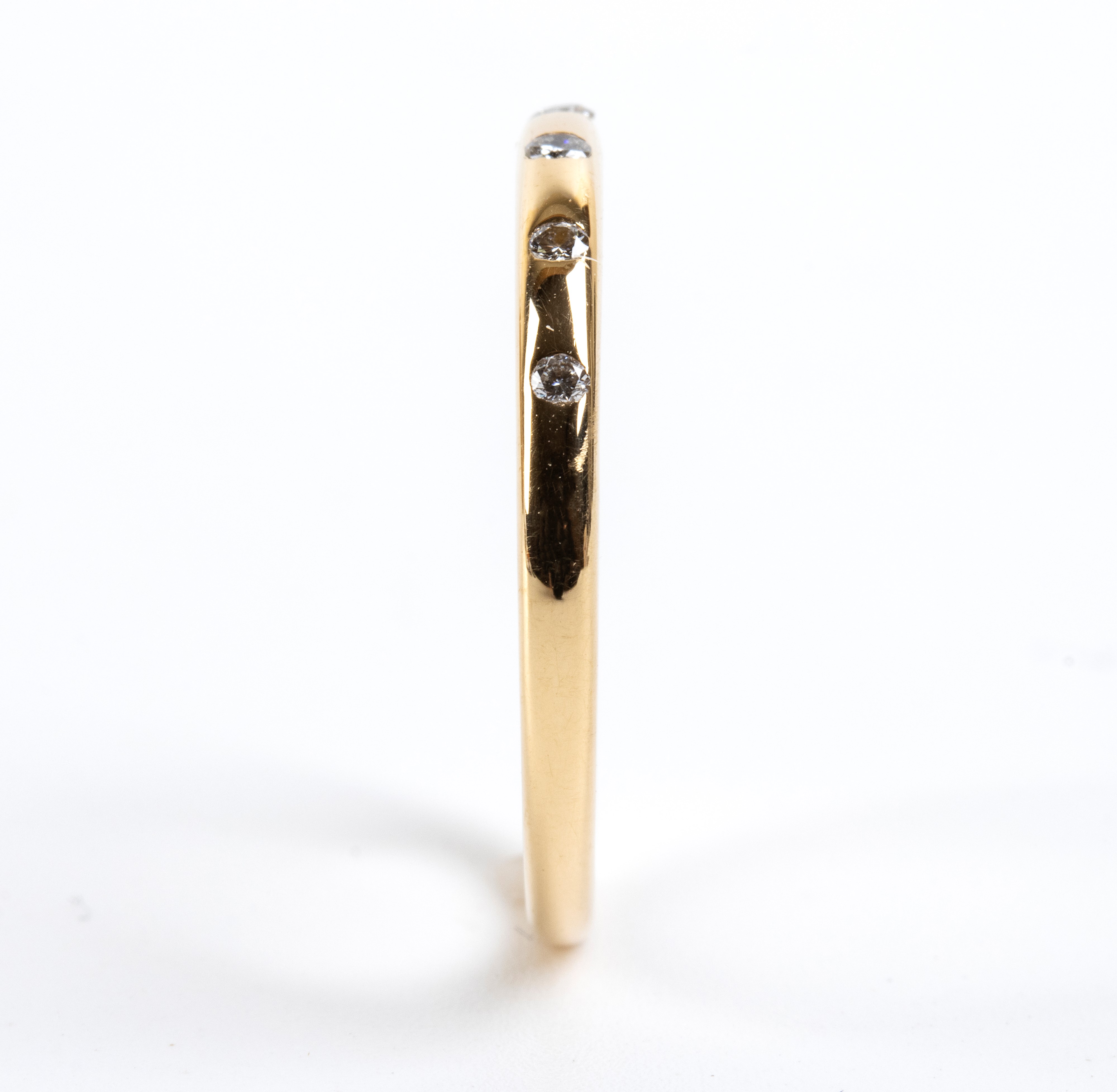 Bulgari - Fedina in oro giallo 18k con diamanti