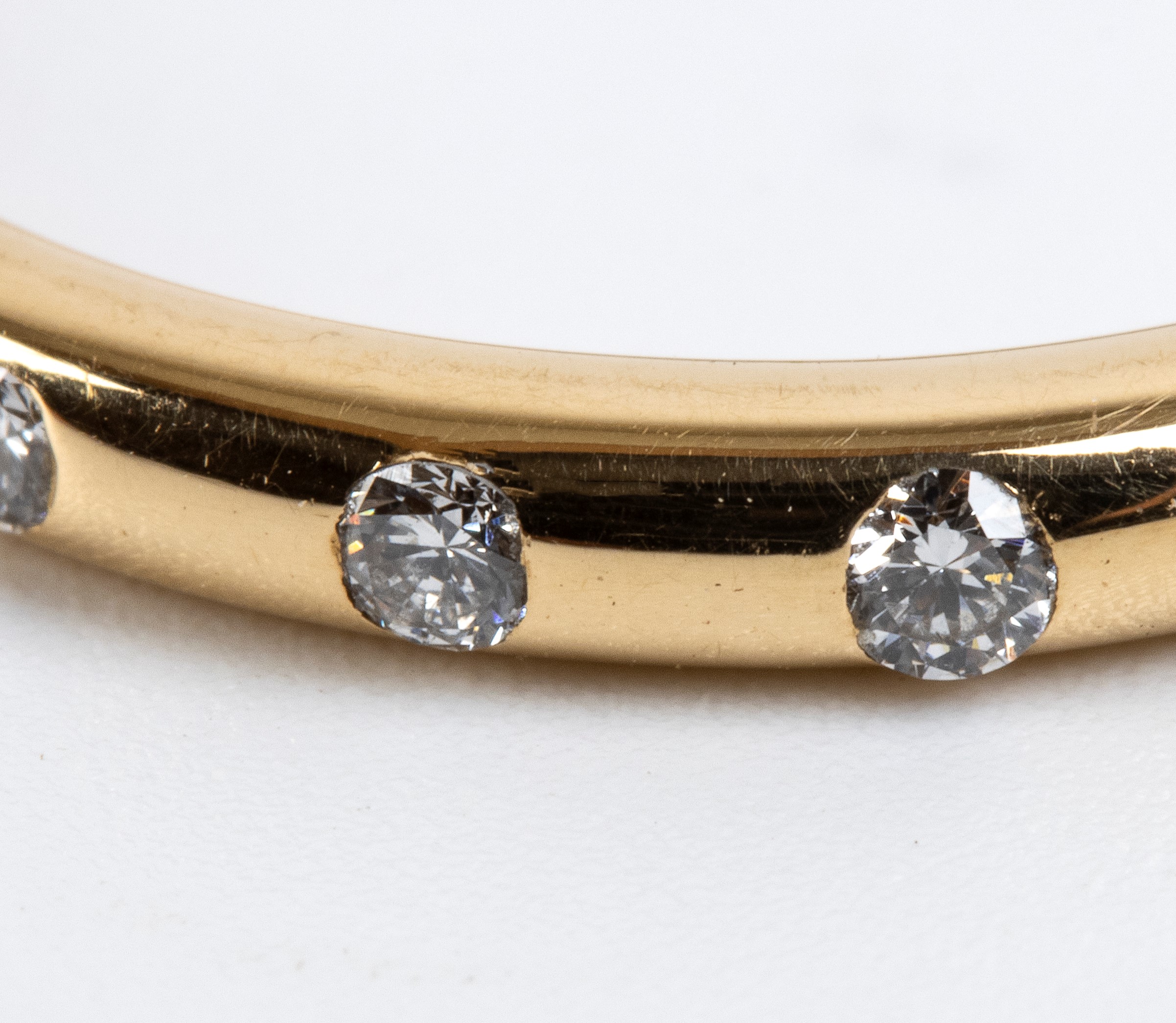 Bulgari - Fedina in oro giallo 18k con diamanti