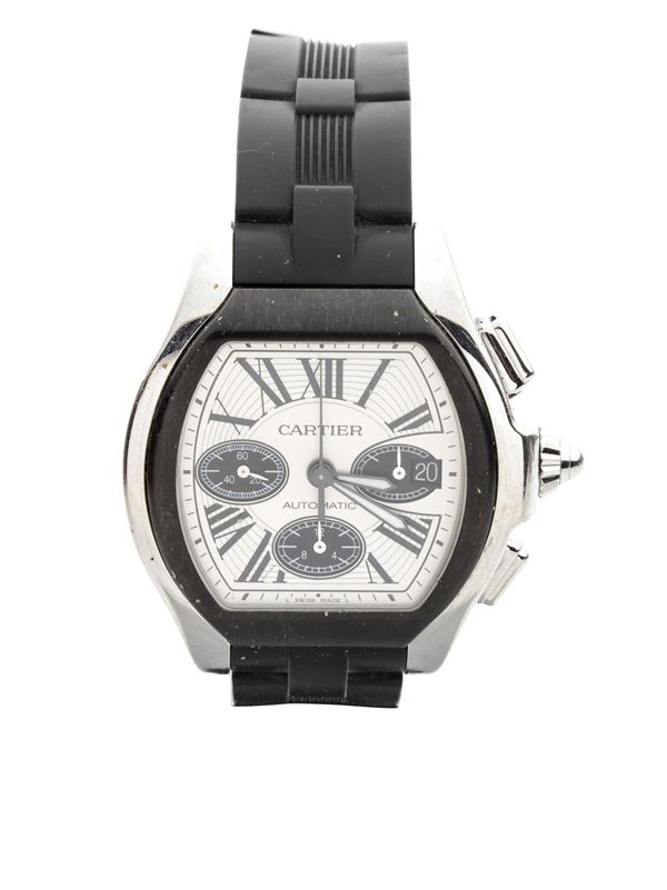 CARTIER - Roadster: orologio in acciaio