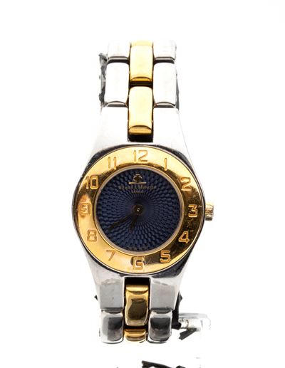 Orologio Lady in acciaio con quadrante azzurro a guilloché