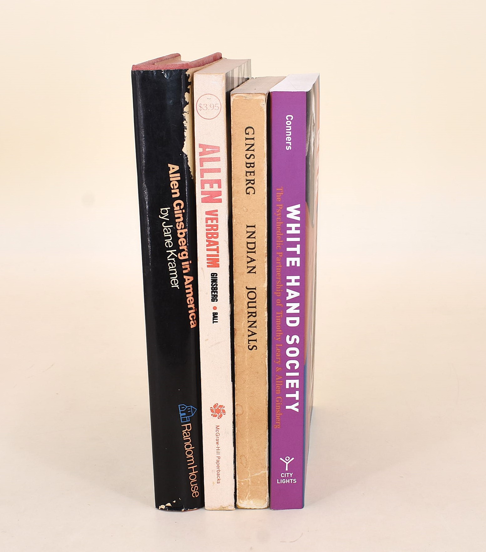 4 volumi di e su Allen Ginsberg in inglese