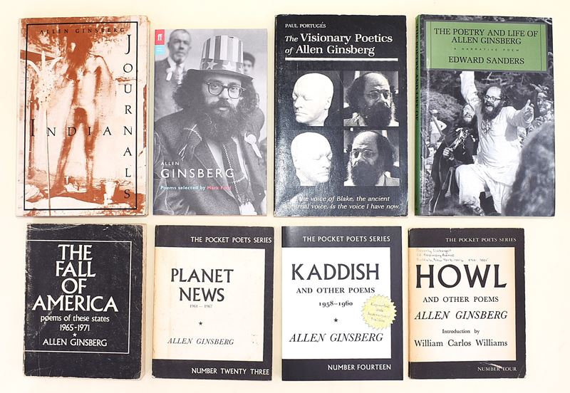 8 volumi di e su Allen Ginsberg in inglese