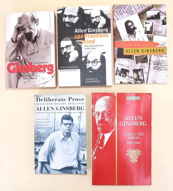 5 volumi su e di Allen Ginsberg in inglese