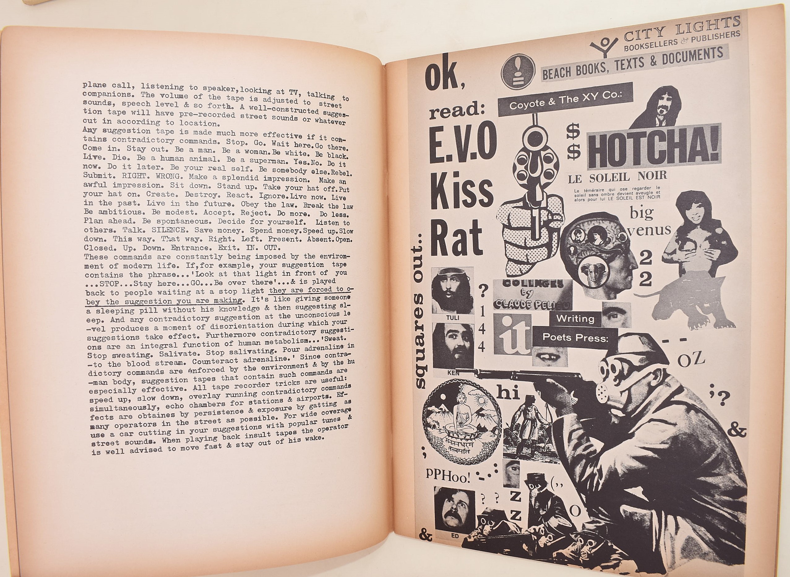 3 volumi in inglese di Ferlinghetti Lawrence con firma autografa