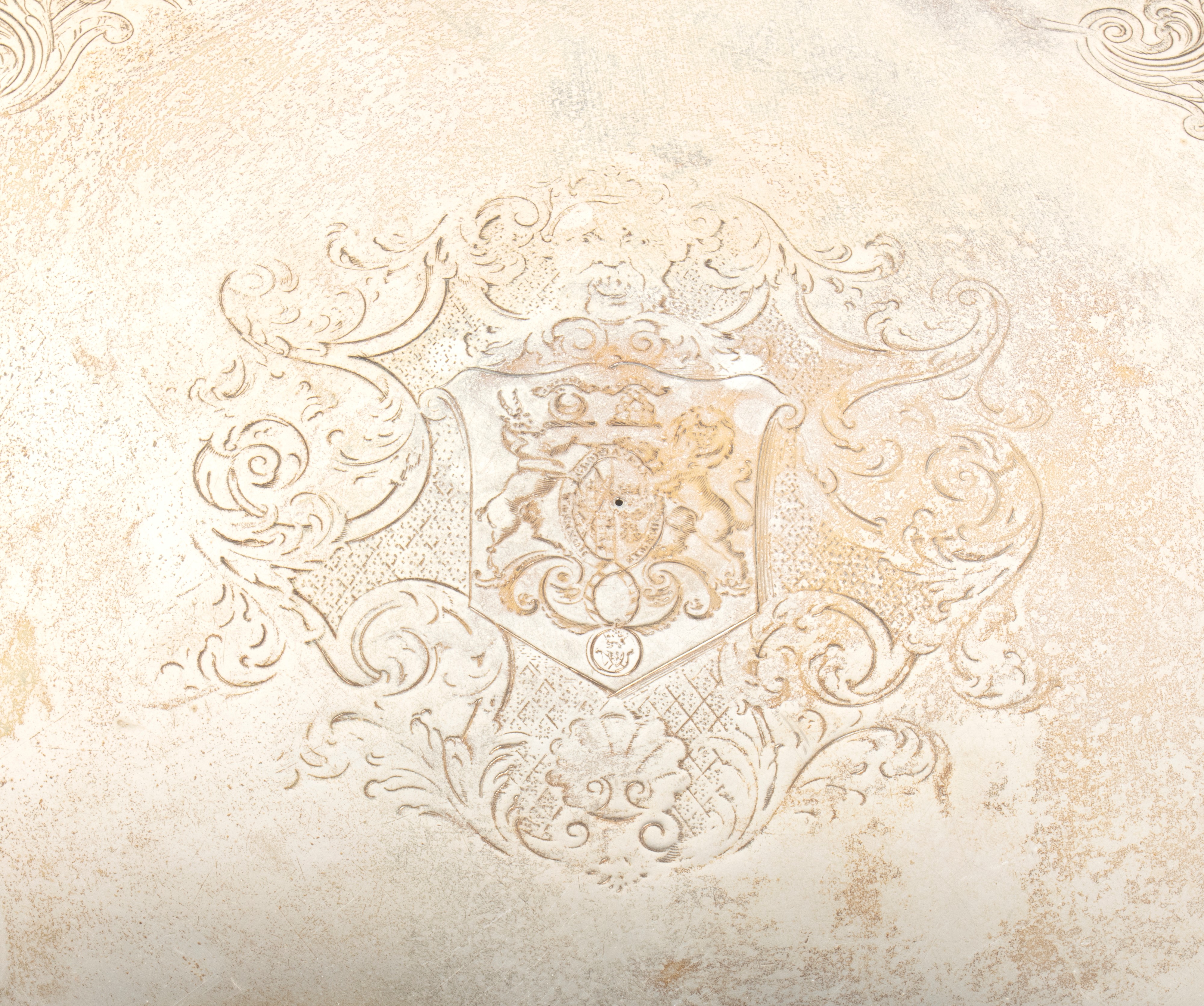 Salver georgiano inglese in argento