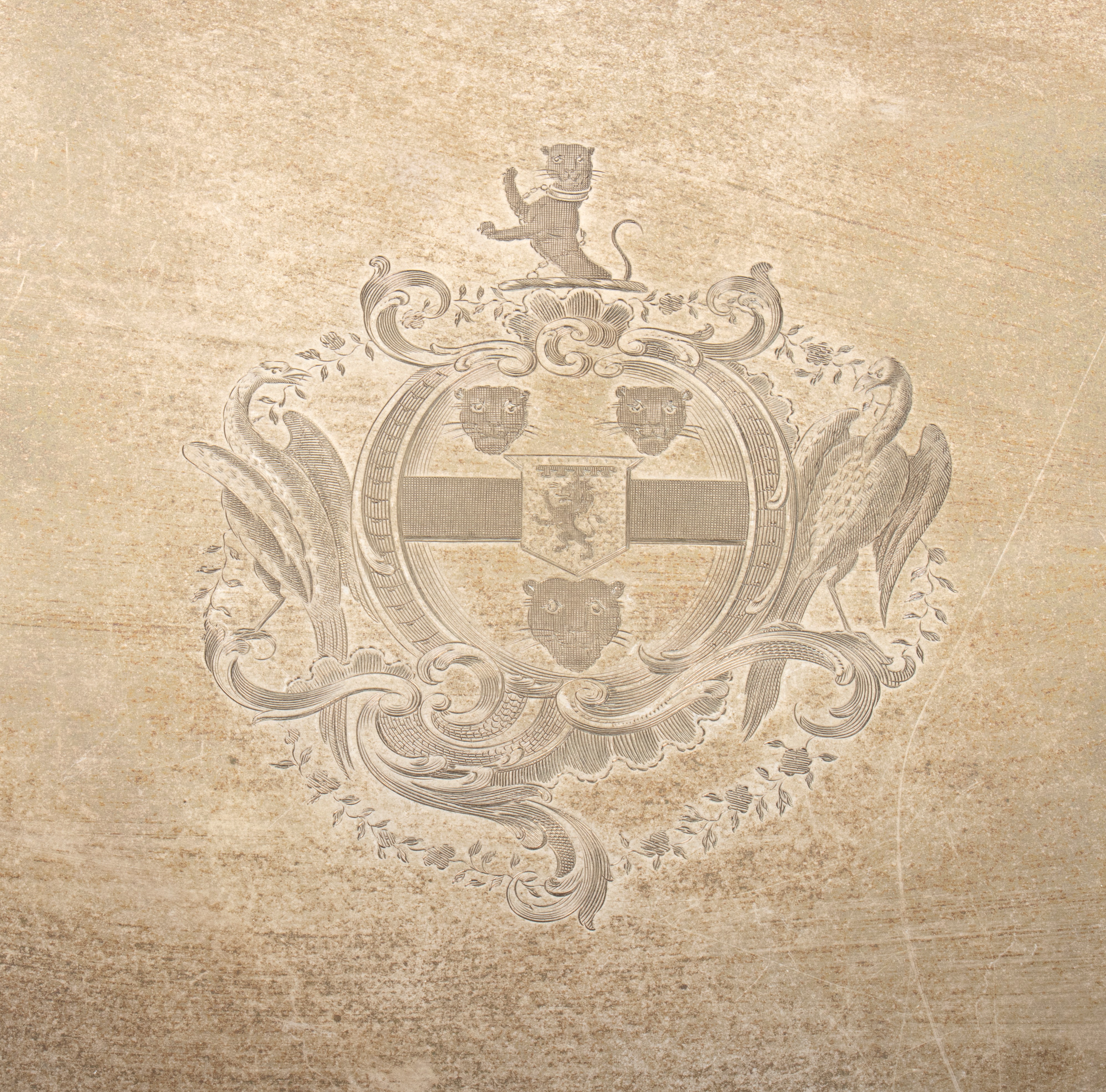 Vassoio georgiano inglese in argento