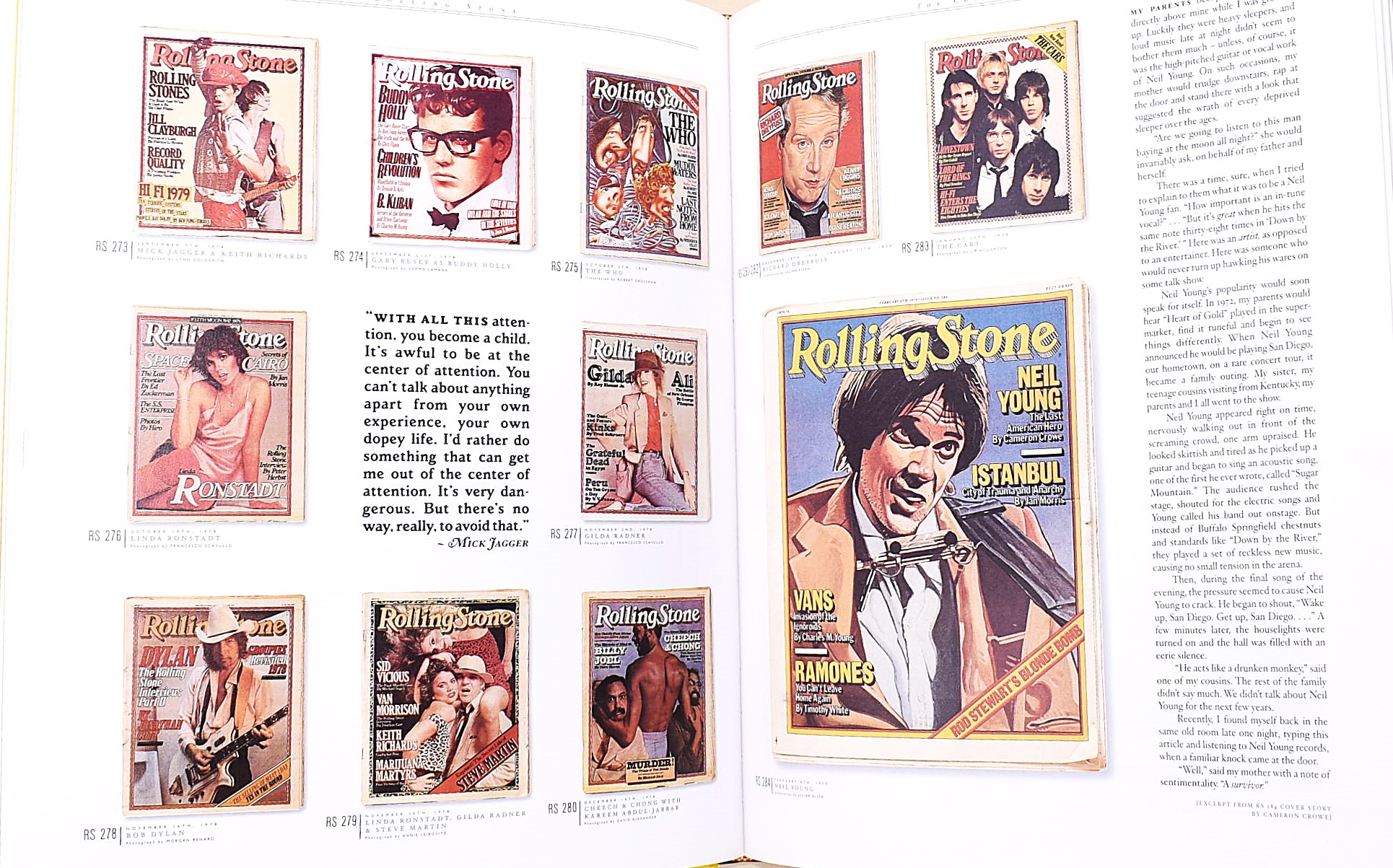 3 volumi in folio edizioni illustrate sui Rollingstone e sul Rock