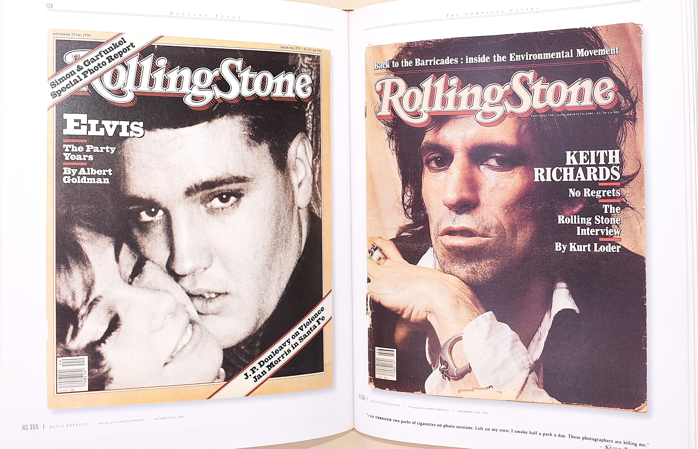 3 volumi in folio edizioni illustrate sui Rollingstone e sul Rock