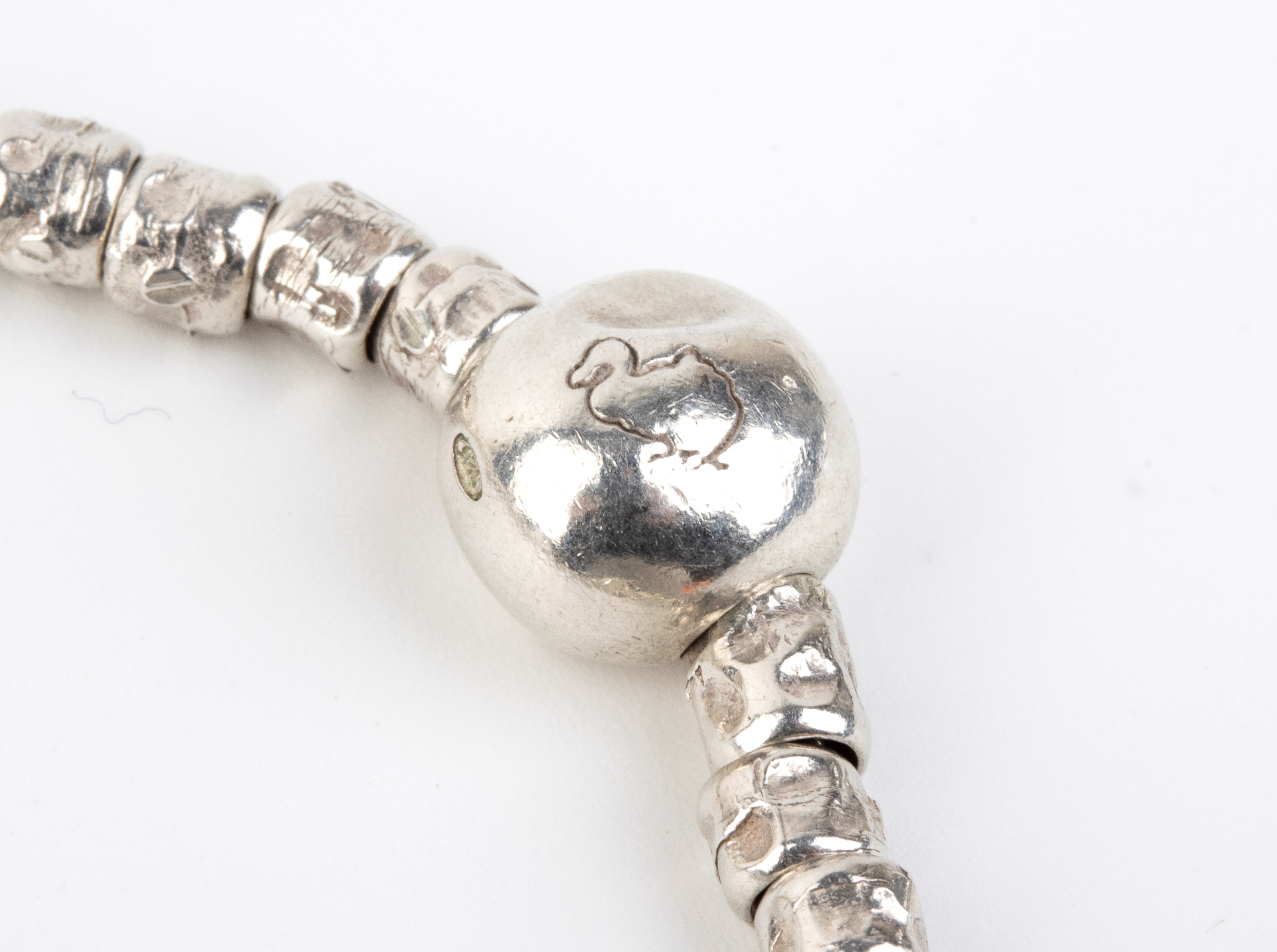 Pomellato - Collezione “Dodo”: bracciale in argento con chiusura ad anello in oro giallo