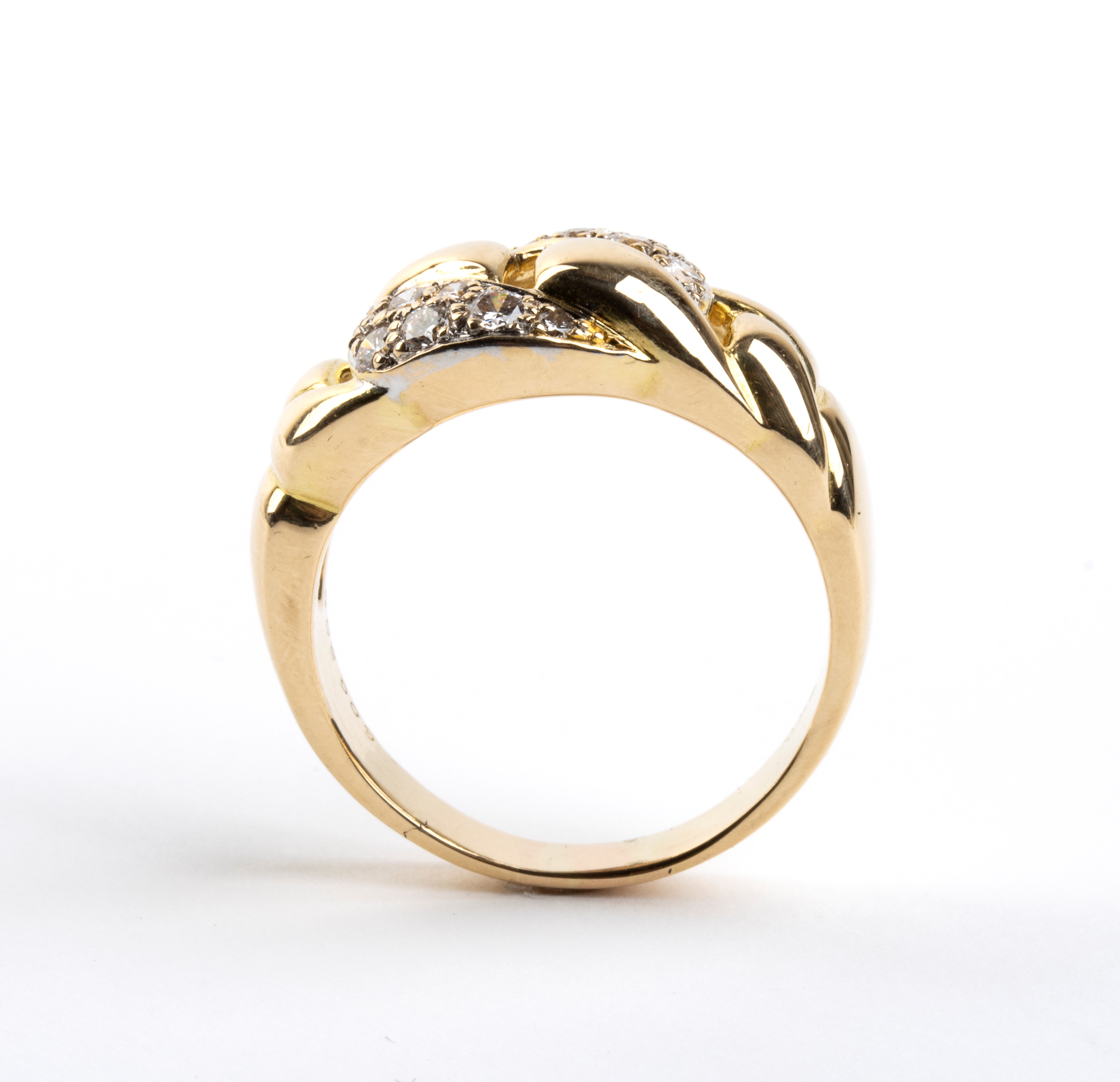 Cartier - Anello in oro giallo 18K con diamanti