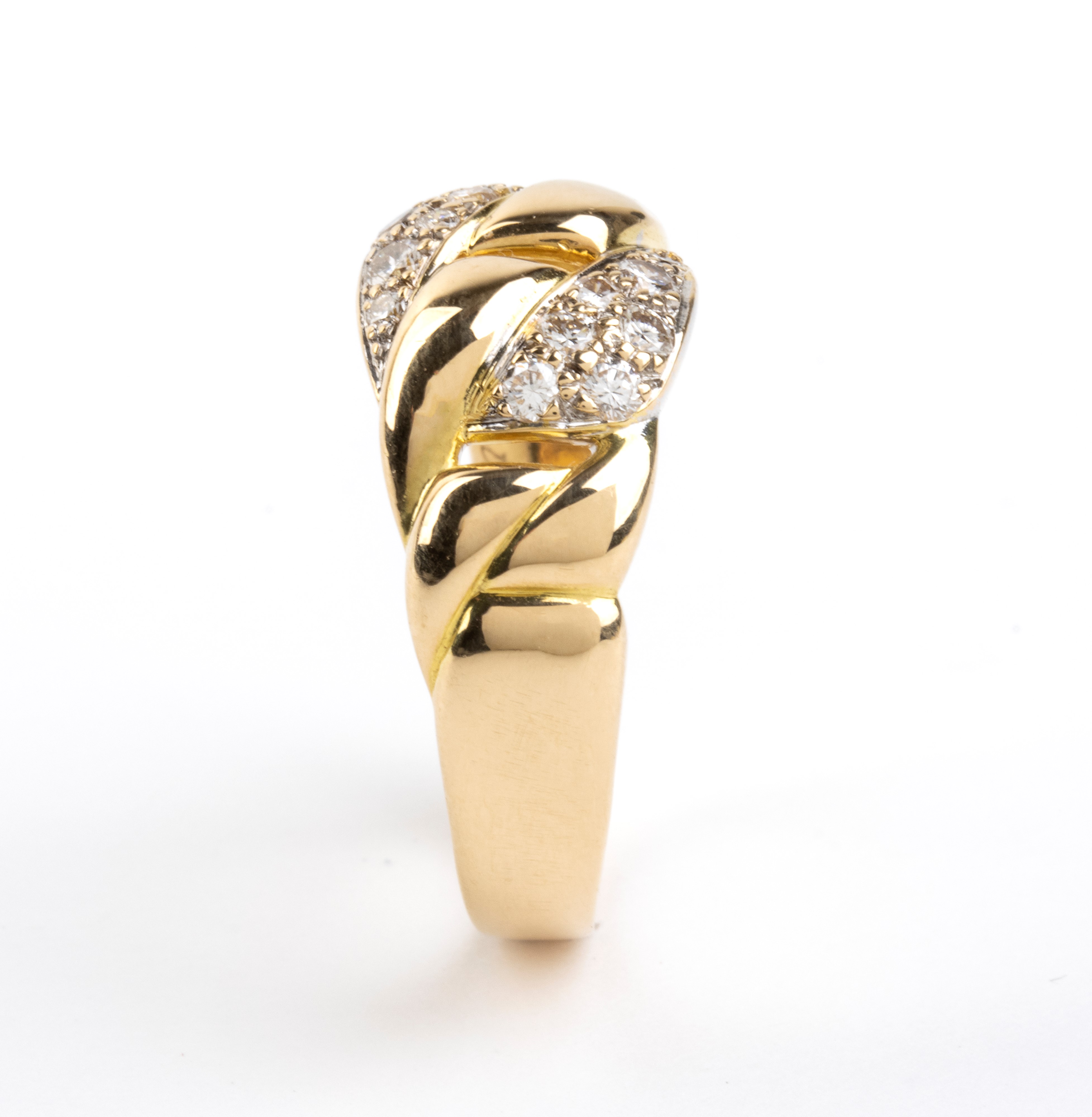 Cartier - Anello in oro giallo 18K con diamanti