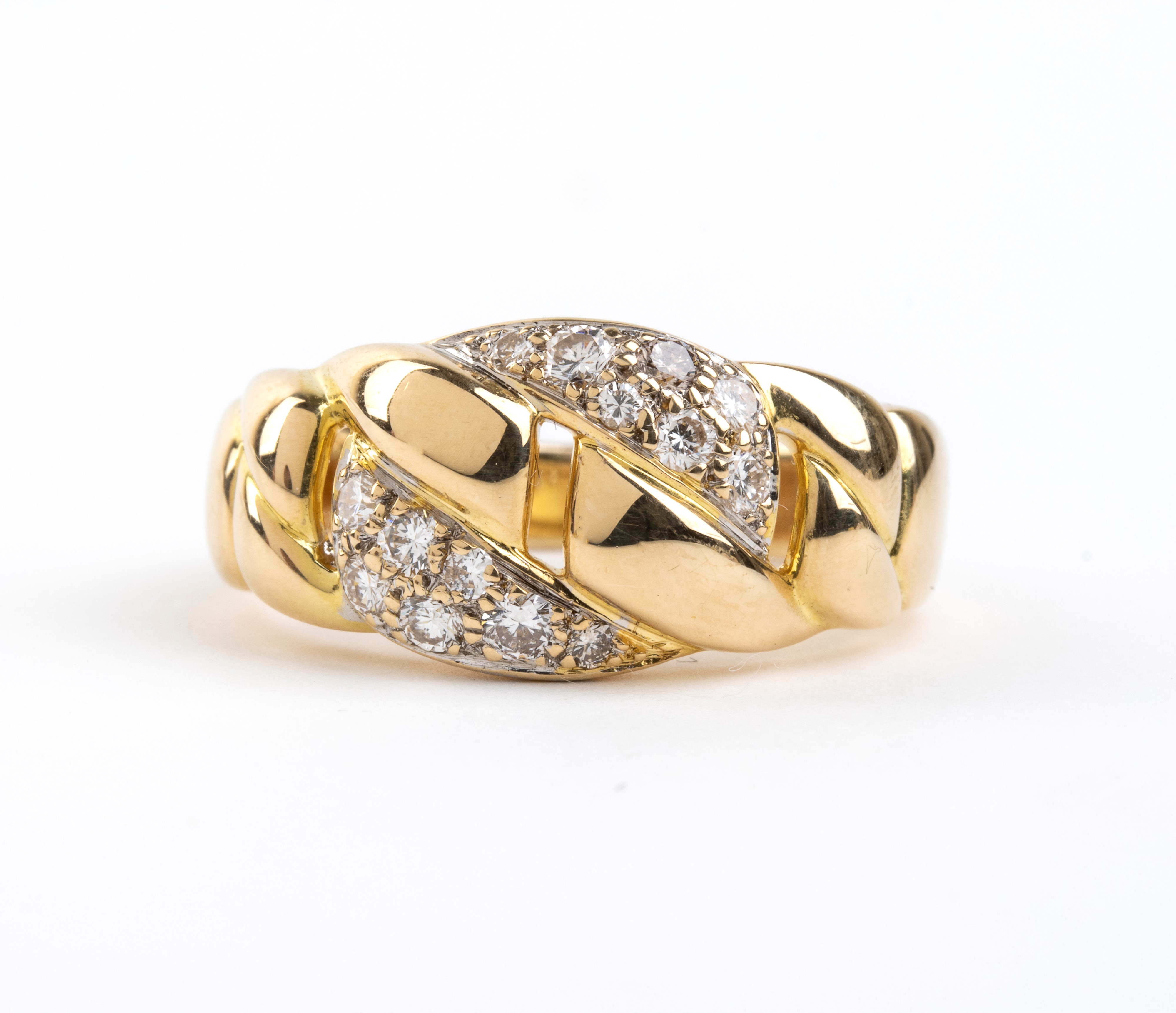 Cartier - Anello in oro giallo 18K con diamanti