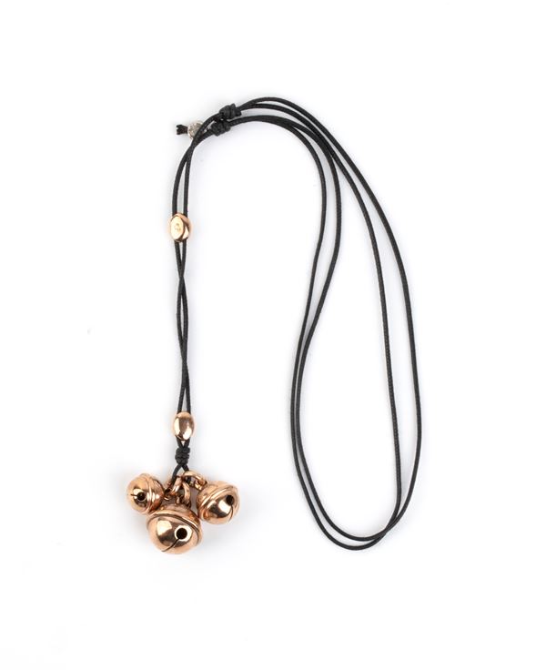 POMELLATO - Collezione Dodo: girocollo con sonagli pendenti in oro   