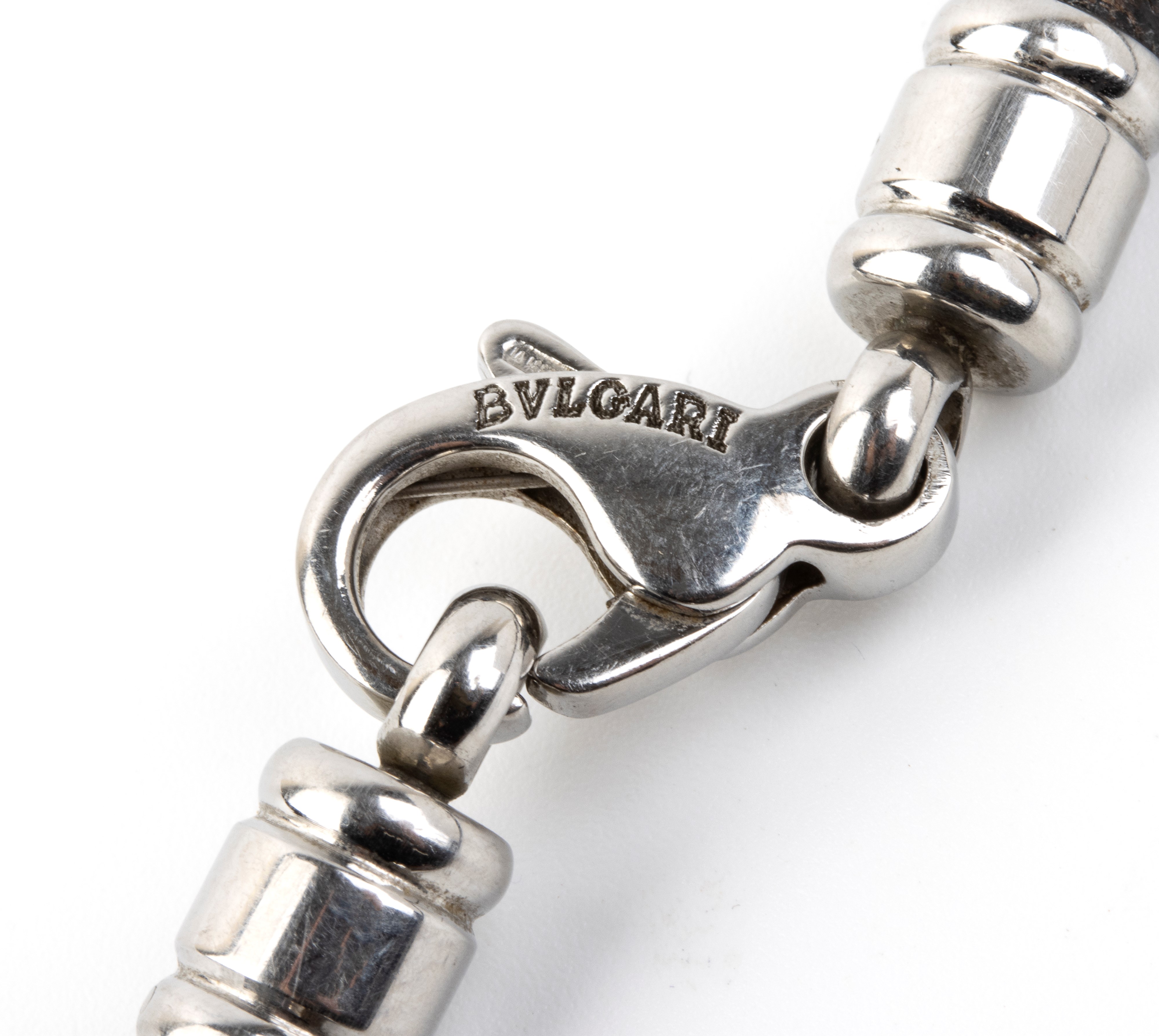 Bulgari - Girocollo con pendente in oro giallo 18k e acciaio raffigurante un sole