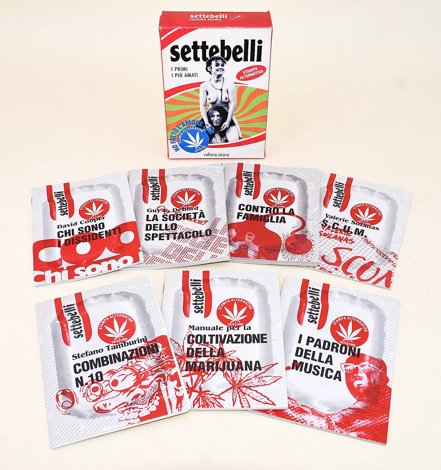 3 volumi e 2 cofanetti contenenti 6 opuscoli l'uno sulla Beat Generation e la Controcultura