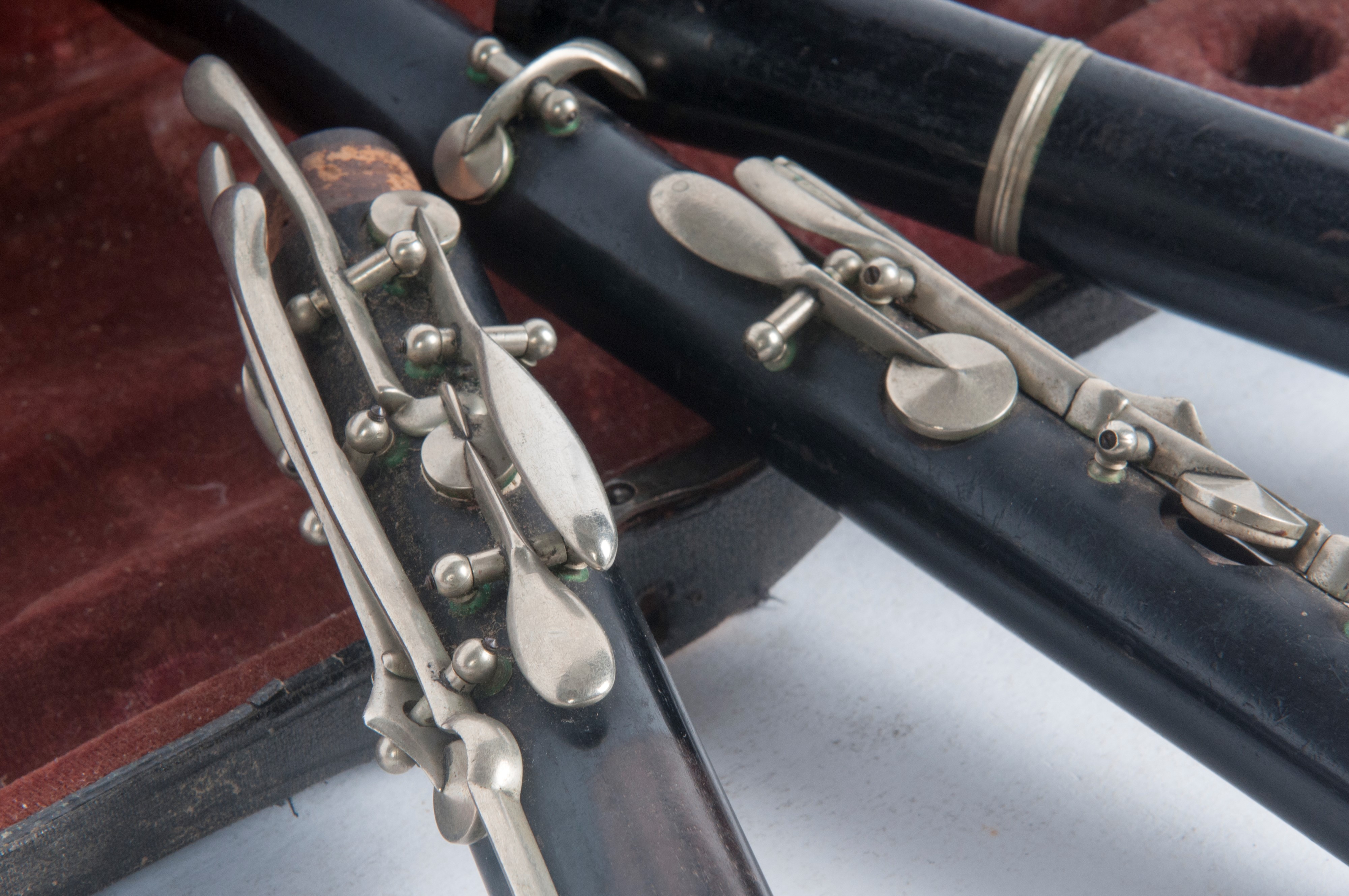 Flauto traverso, in astuccio originale, prima metà XX secolo